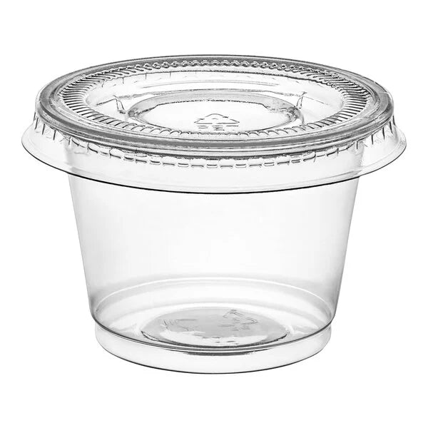 Clear Plastic Portion Cup – 1 oz, 500 pcs