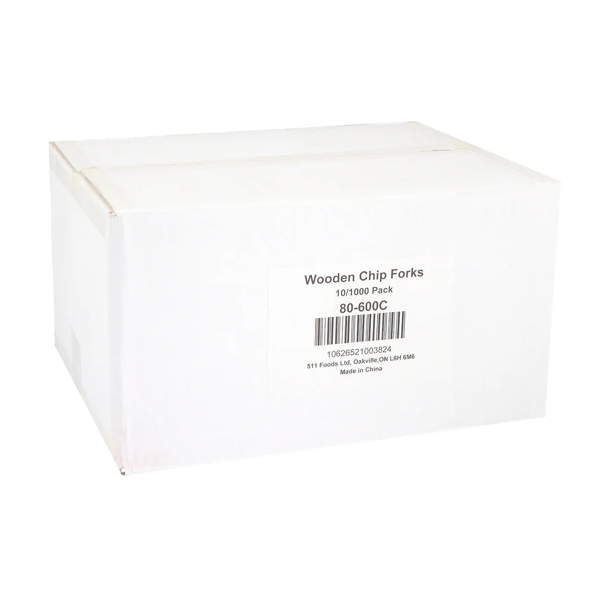 Wooden Chip Forks, 1000 pcs, #80-600C **Open Box**