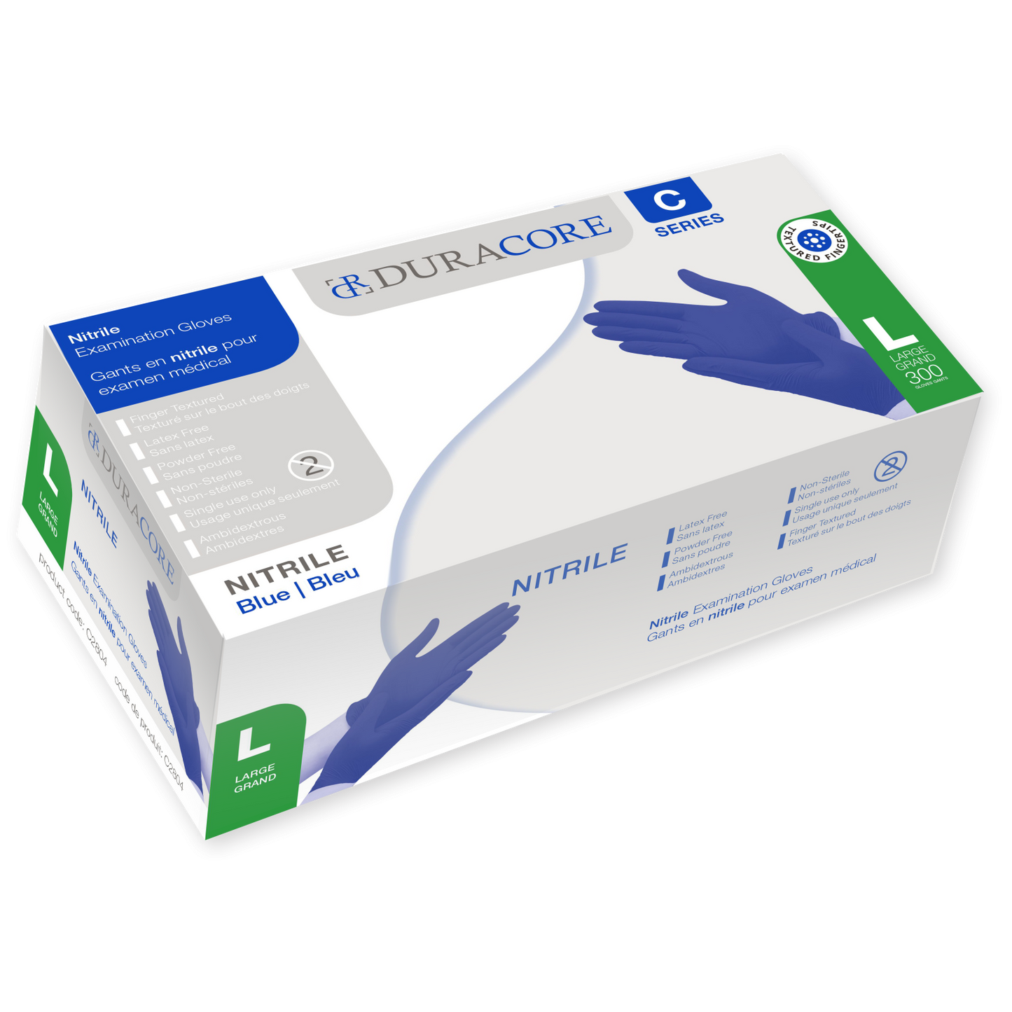 Nitrile Exam Glove #Large (Sell by case of 10 x 300/box)