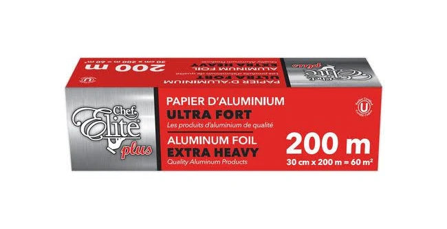 Chef Elite Plus Extra Heavy Aluminum Foil, 12'' x 200 m