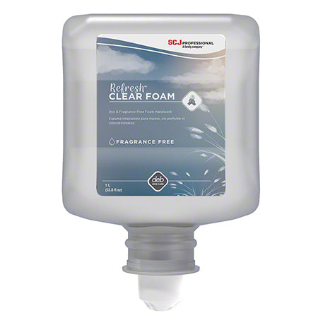 Clear FOAM Hand Soap - 1 L Cartridge, Deb, SCJ