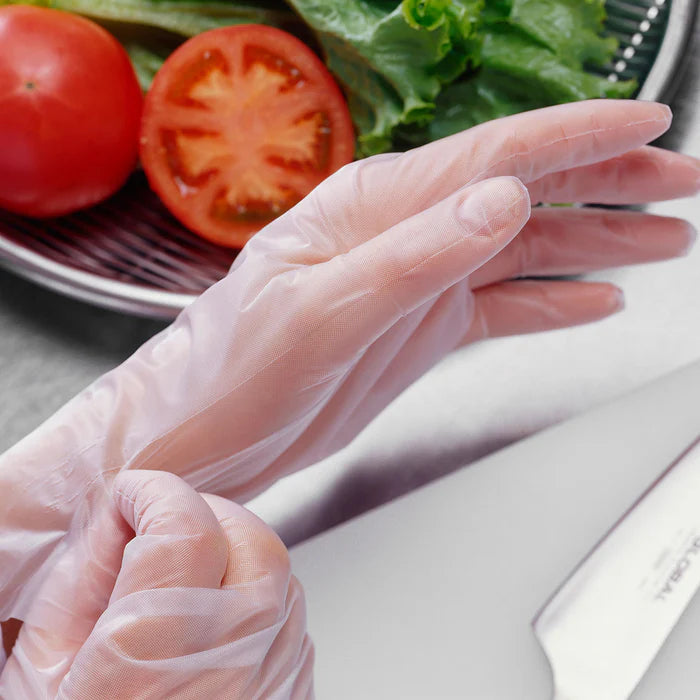 Safe-T TPE Poly Disposable Gloves- XL, 100 pcs