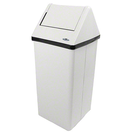 Frost® Free Push Down Trash/Garbage Can/Bin With Lid, 60 Liter, Square, #Grey #Distribution Plus,  #Made In Canada