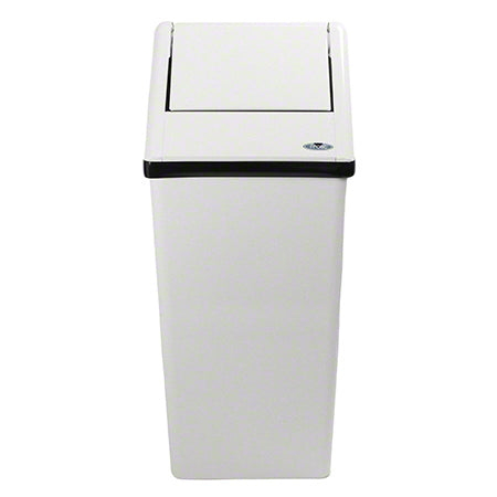 Frost® Free Push Down Trash/Garbage Can/Bin With Lid, 60 Liter, Square, #Grey #Distribution Plus, #Made In Canada
