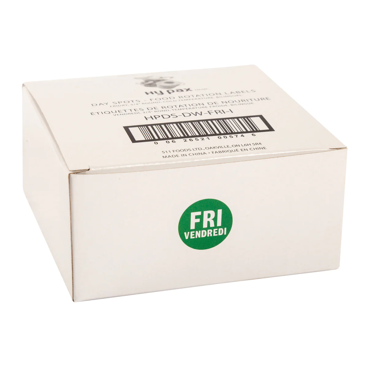 Food Rotation Labels, 3.4", Round, 2000pcs/roll, (2 Rolls/Box), *FRIDAY*
