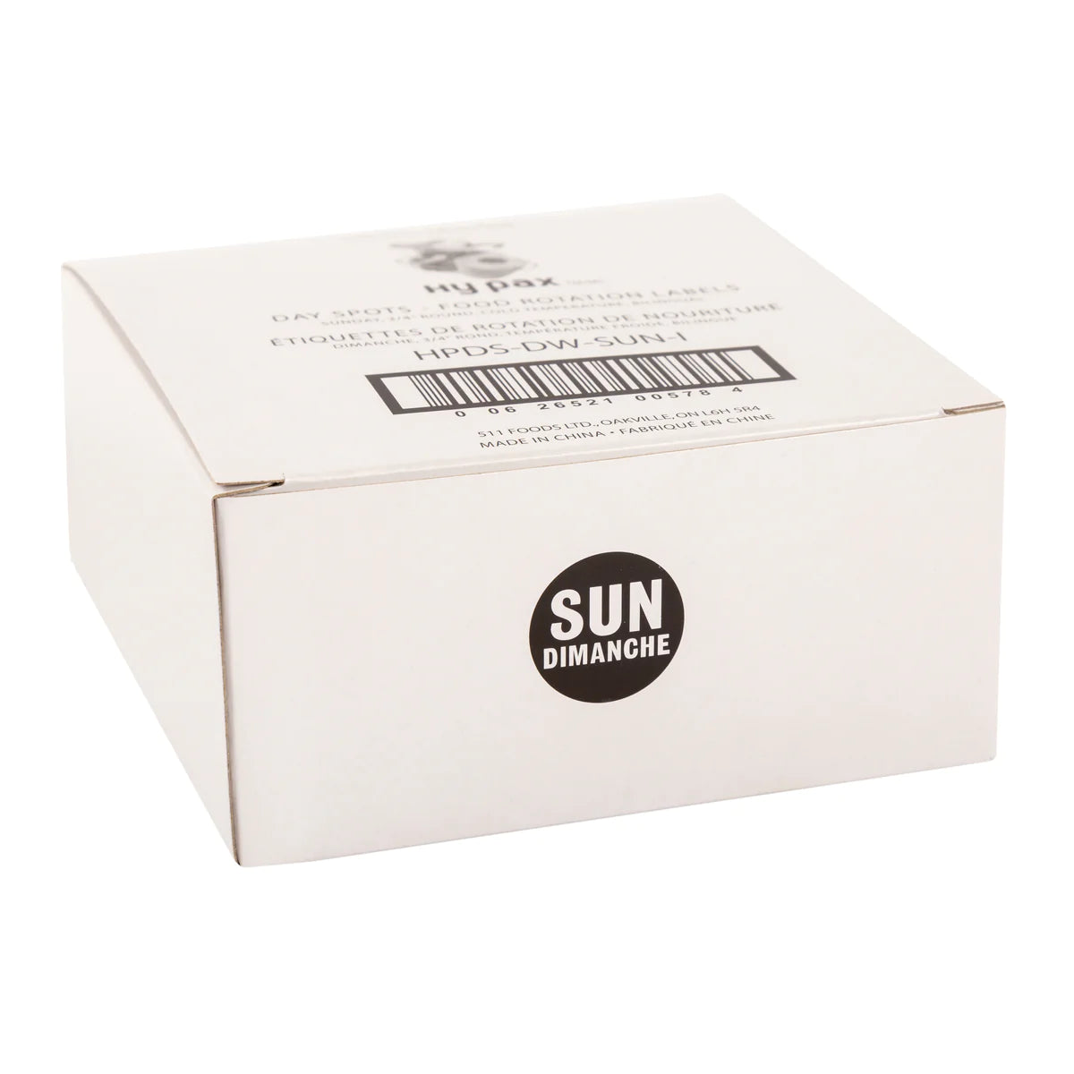 Food Rotation Labels, 3.4", Round, 2000pcs/roll, (2 Rolls/Box), *SUNDAY*