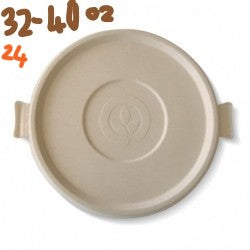 Lids Paper For Sugarcane Bowl, 24oz,32oz,40oz, 500pcs, (Match:Bowl-24-32-40) #Koality