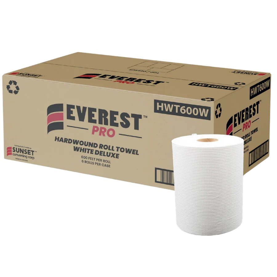 Hand Paper Towel Rolls, #wHITE ,6 Rolls, 7.85" x 600', #HWT600K #Made In Canada #Sunset