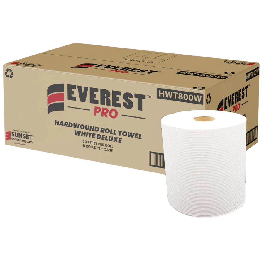 Hand Paper Towel Rolls, #White ,6 Rolls, 7.85" x 800', #HWT800W #Made In Canada #Sunset