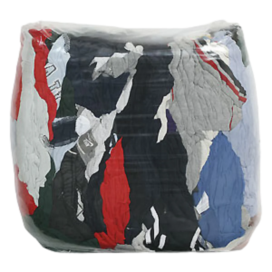 T-Shirt Rags – Mixed Color, 20 lb per bag