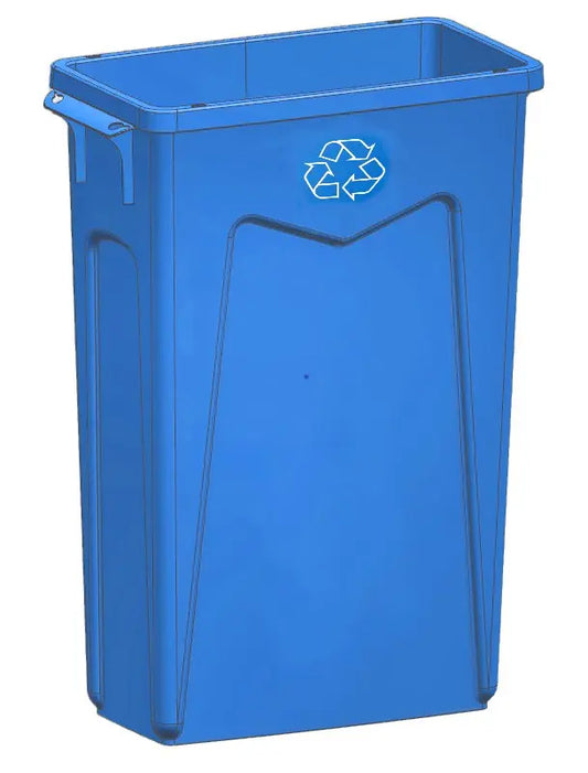 Recycling Trash/Garbage Can/Bin, 23 Gallon/87 Liter,  #Distribution Plus,  Made In Canada