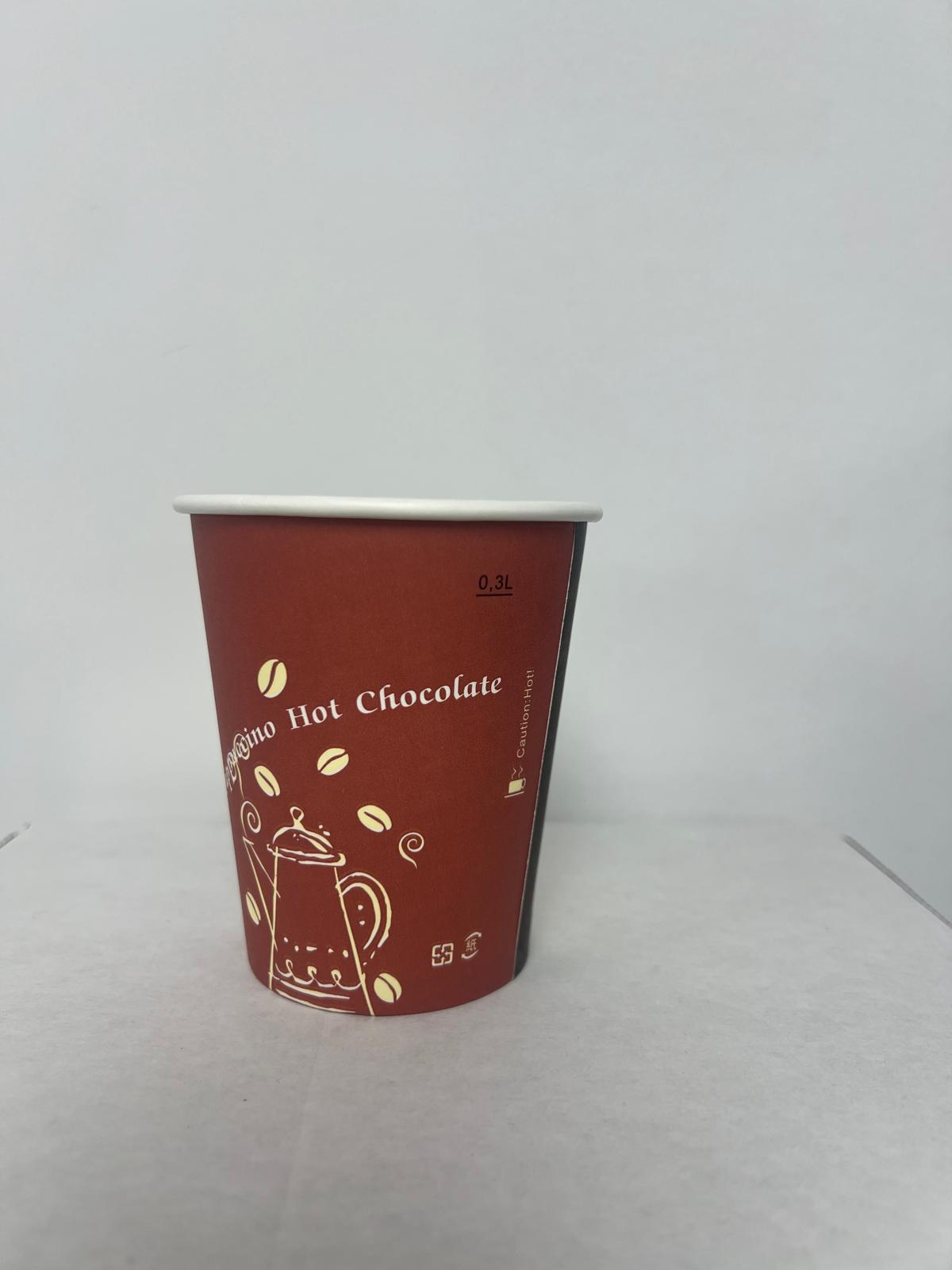 Coffee Cups, **Printed**, 8 oz, 1000 pcs, (Coffee Bean) #Koality