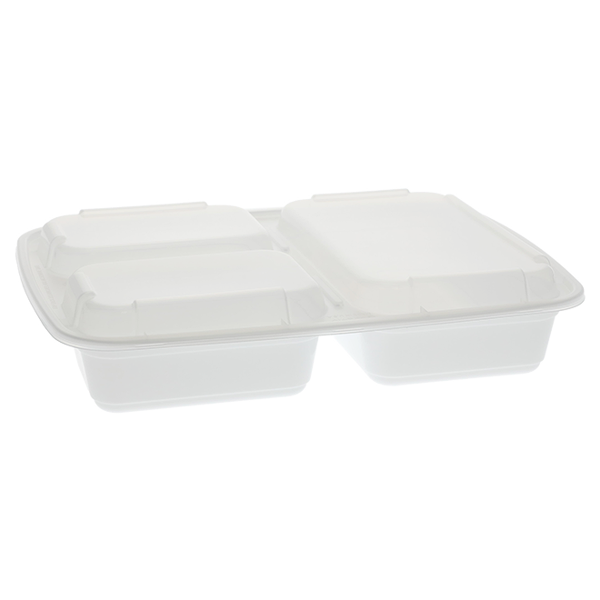 Microw Container Rect Combo, 9'', #39 oz, 3-Comp, 150sets ,#White, #KY-339W (Regular)