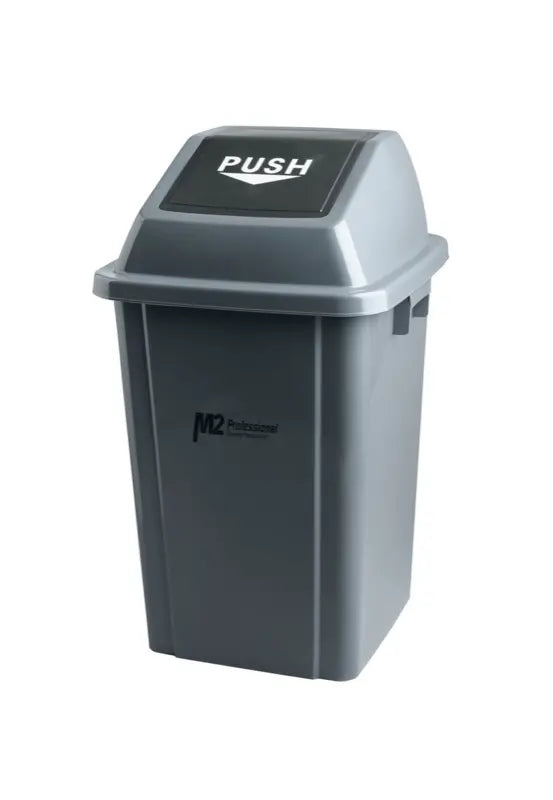 Push Down Trash/Garbage Can/Bin With Lid, 100 Liter, Square, #Distribution Plus, #Made In Canada