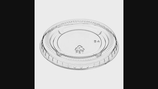 Lids For Portion Cup Plastic, 2500 pcs,  #1.5 oz & 2 oz (Code:KL-200) (Match Cup:KL-200,PC-200)  #Koality Brand