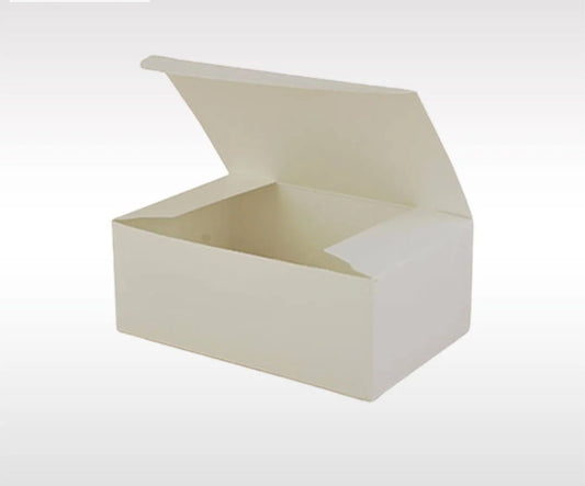 Lunch Box, Glued  8.25 x 4.5 x 2.25'',  400 pcs,   #Medium Snack Plain