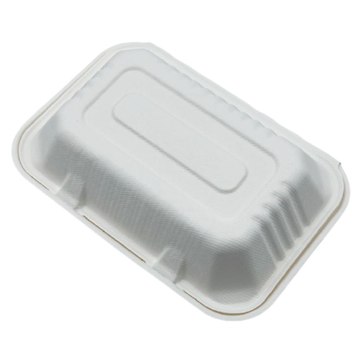 Sugarcane Bagasse Container, 1-Comp, 9x6x3, 200 pcs, #EM-963