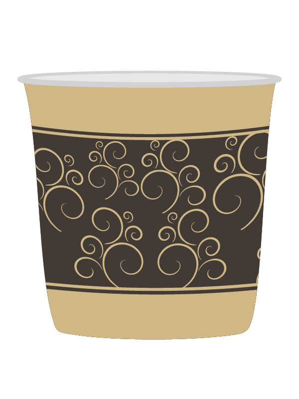 Paper Food Container, 24 oz, 500/cs, #Aroma Brand