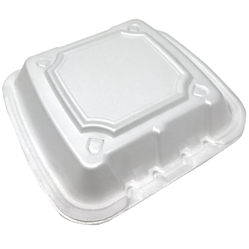 Foam Container With Vents, 8 x 8 x 3, 200pcs, #RE883S-White