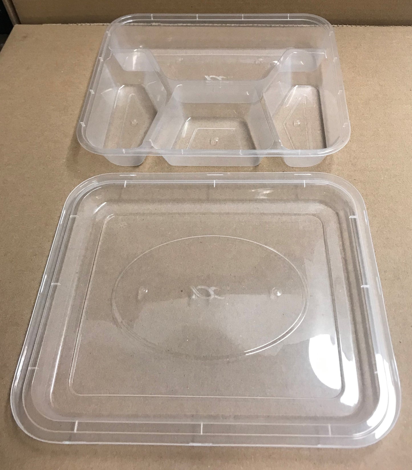 Microwavable Container Rectangular Combo, 4-Comp, 150 Sets ,
