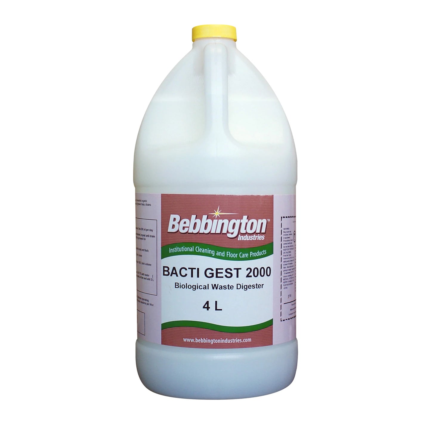 Bacti-Gest, Bacterial Grease Trap Maintainer, 2000, 4 Liter