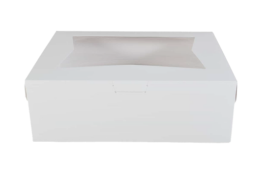 Window White Cake Box With,  #Window,  9 x 9 x 1.5,  250pcs