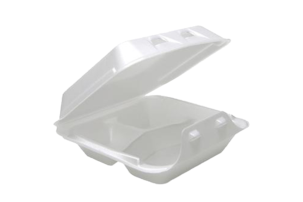 Foam 3-Compartment, 8x8x3, 150 pcs, #0803