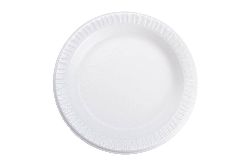 Foam Plate, 9'', 1-Compartment, 500 pcs, #AP9125, #80900, #88622