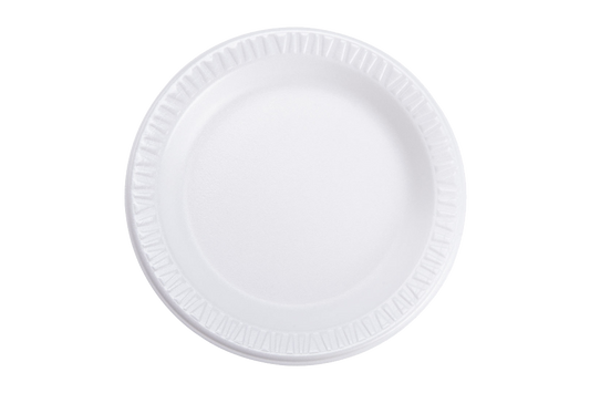 Foam Plate,  9'', 1-Compartment, 500 pcs,  #AP9125, #80900, #88622