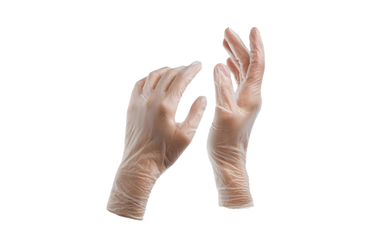 Gloves,  VINYL, Powder Free, 100pcs #Medium, #Disposable