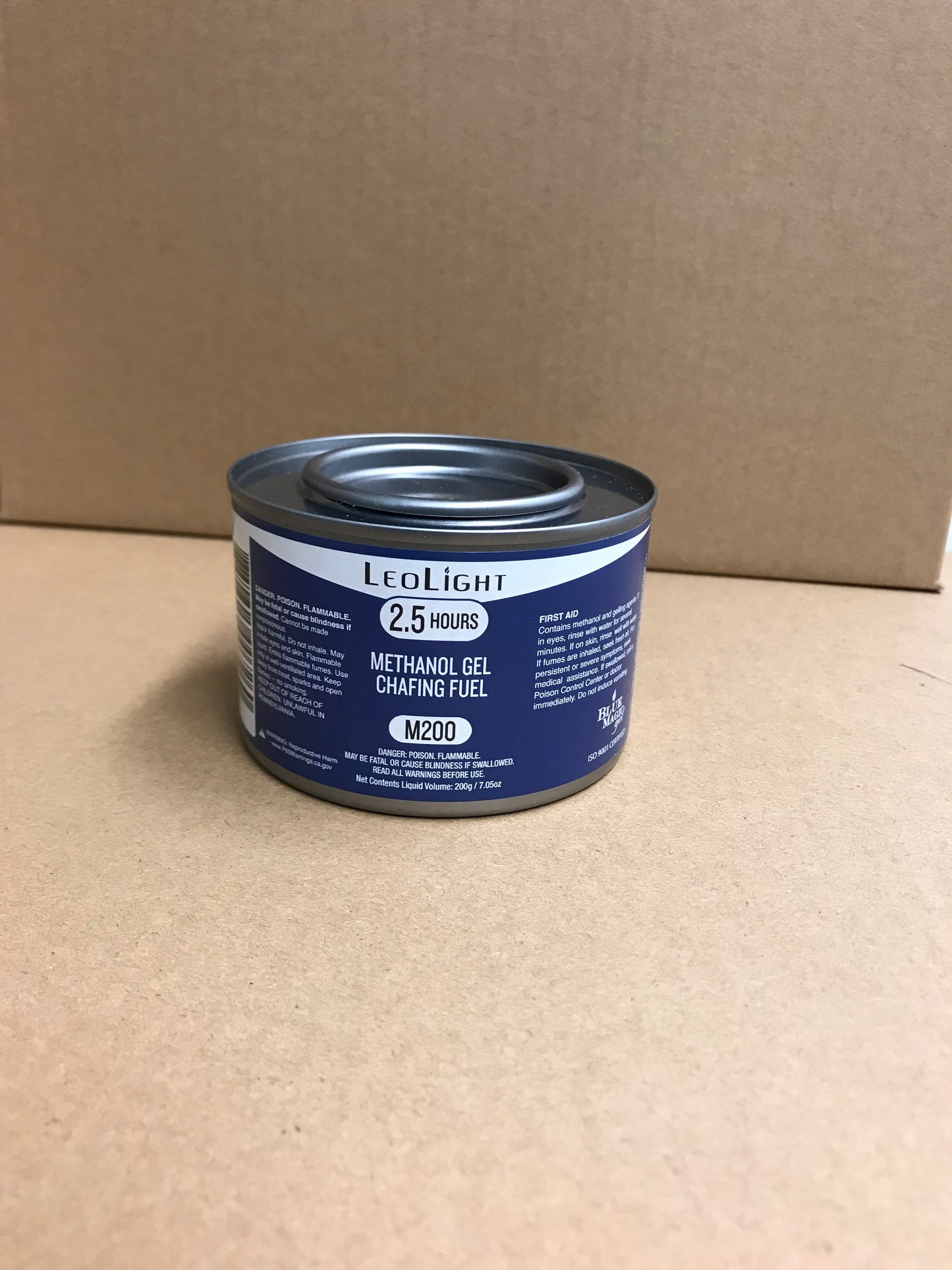 Chafing Fuel – 2.5 Hour, Blue Gel, Top Wick