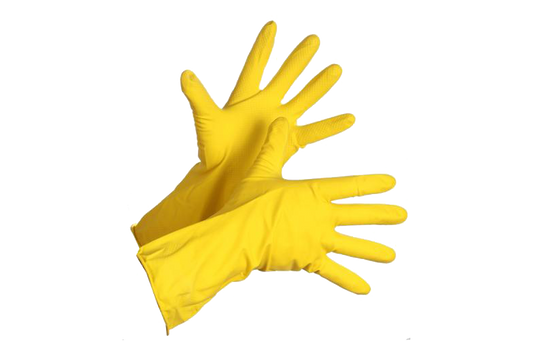 Kitchen Gloves,  Yellow, 12pairs, #Small