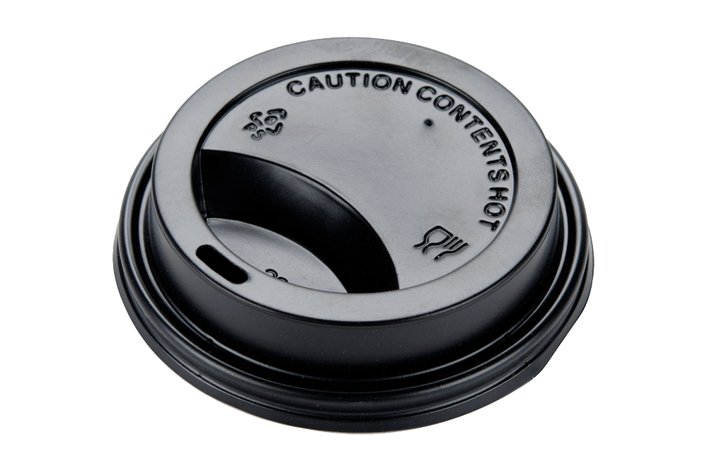 Lids Dome For Coffee Cups, #Black, 8 oz, 1000 pcs #80 mm #Hy-Pax