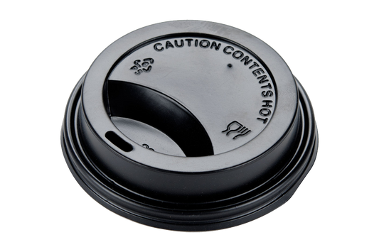 Lids Dome For Coffee Cups, #Black,  8 oz, 1000 pcs #80 mm #Hy-Pax
