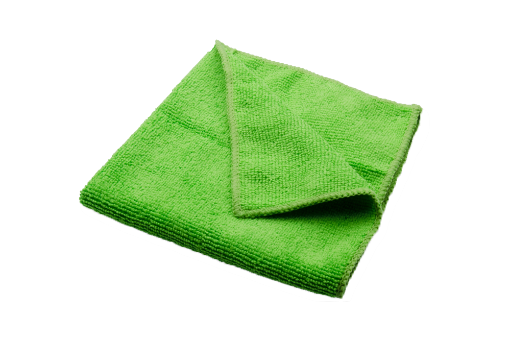Microfiber Cloth, 25 pcs/pack, 16 x 16, #GREEN, **Open Box**