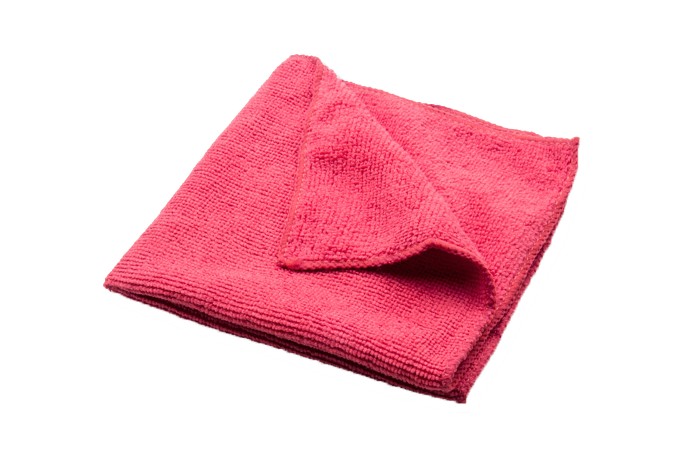 Microfiber Cloth, 25 pcs/pack, 16 x 16, #RED, **Open Box**