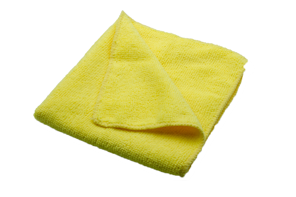 Microfiber Cloth, 25 pcs/pack, 16 x 16, #YELLOW, **Open Box**