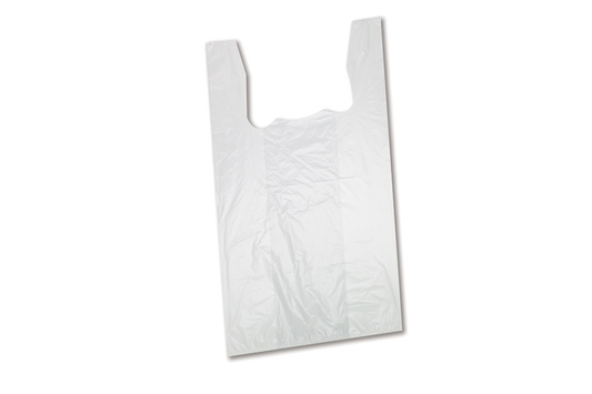 Shopping Bags,  LowDensity,  White, 10x5x18 , 2000pcs  #S1W