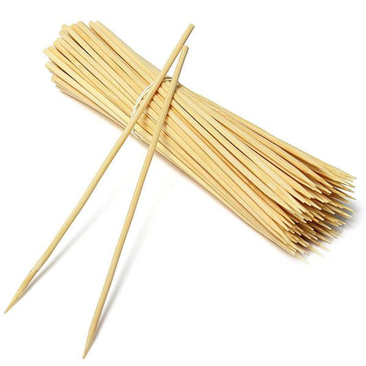 Bamboo Skewers,  6'', 2.5mm,  96 bags x 100pcs/cs, #82-086
