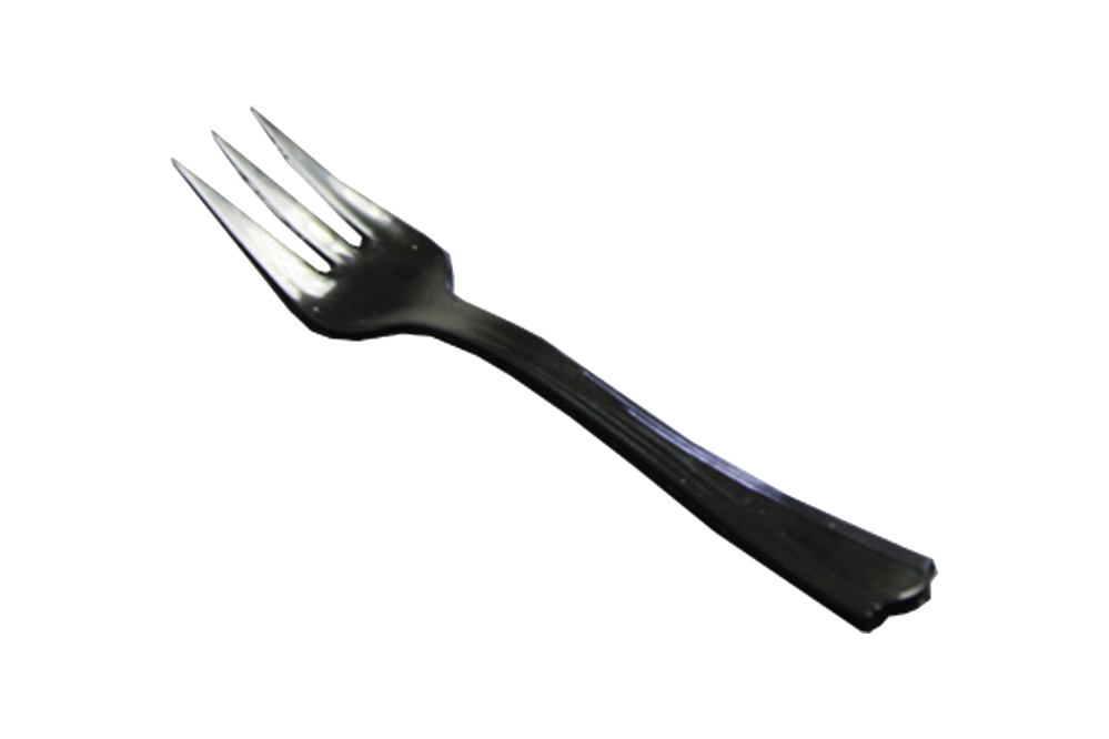 Taster Forks, Plastic Black, 250pcs