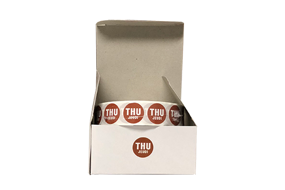 Food Rotation Labels, 3.4", Round, 2000pcs/roll, (2 Rolls/Box), *THURSDAY*