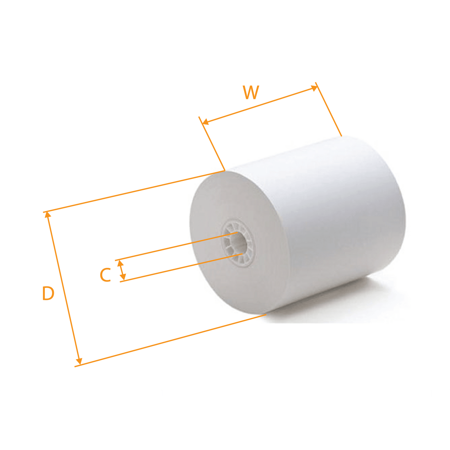 Bond Paper Roll, 3'' x 165', 50pcs #Grey #RR30, #33105-0304-10005