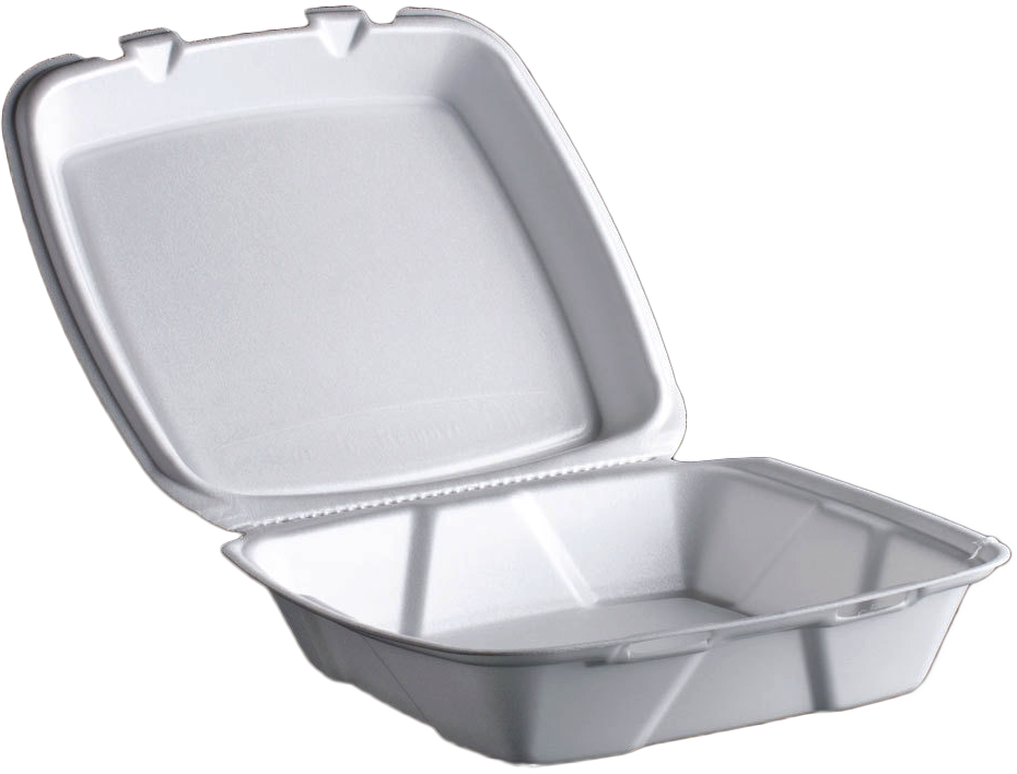 Foam Container, 1-Compartment, 9x9x3, 200 pcs, #FST6