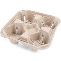 Cruiser Mover Pulp - 4 Cup Holder Tray, #50 pcs/sleeve, #CH-4  **Open Box**