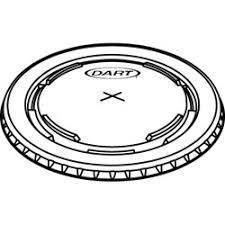 Flat Lids For Translucent Cups  9-10 oz 2500 pcs  # L10N25