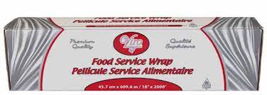 Food Wrap Film With Metal Cutter Box, 18'' x 2000',   #CW-914