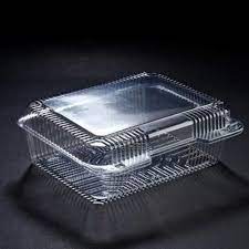 Plastic Container Clear Hinged, 400 pcs, 205x150x85 mm, #Soft, #HQ-23