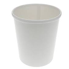 Paper Food Container, 32 oz,  500pcs, #GM-HC32WBWLH,  Lid Fit: #16L