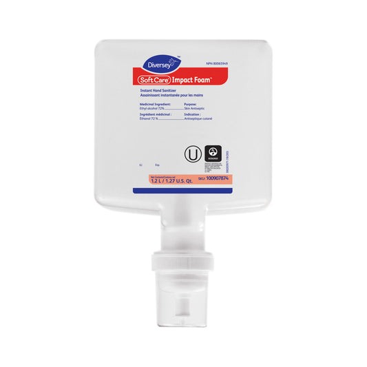 Hand Sanitizer #Foam, #Diversey, 1.2 Liter,  Fits in Dispenser #DI58(M/A)(BL/WH)