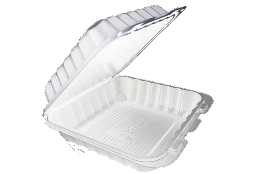 Pebble Container, 8"x 8"x 3", 1-comp, 150 pcs,  #Snap Lock  #RP-801 (Deep)